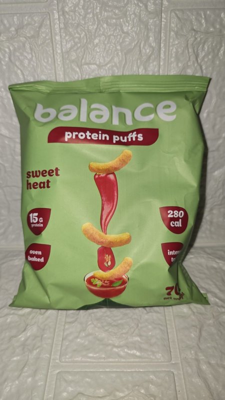 مقرمشات Balance Protein Puffs بنكهة "Sweet Heat"